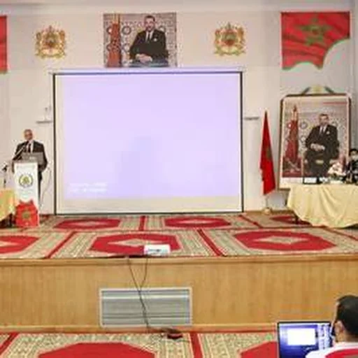 Real photo of a public meeting hall connected to Sidi Bernoussi civic administration